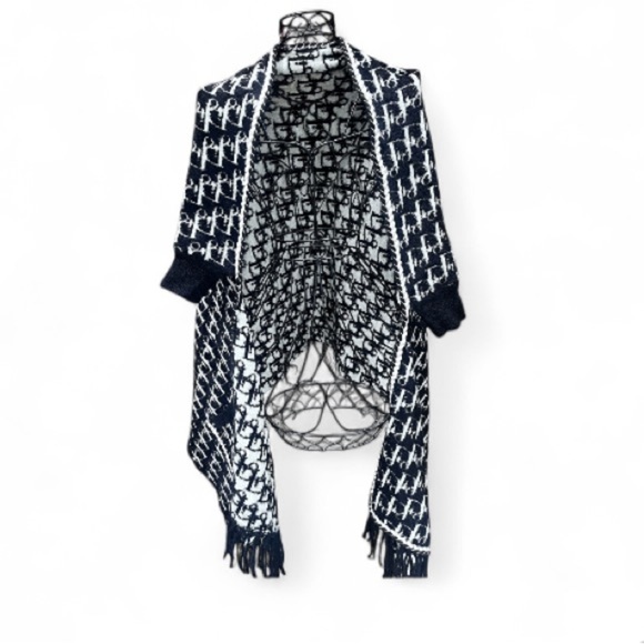 NWT CHRISTIAN DIOR Cape Long Coat Poncho ONE SIZE Women - Picture 1 of 13